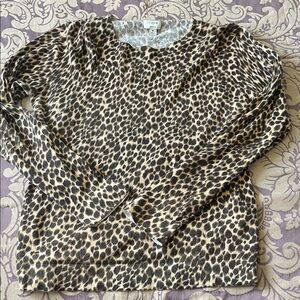 J. Crew Leopard Print Sweater